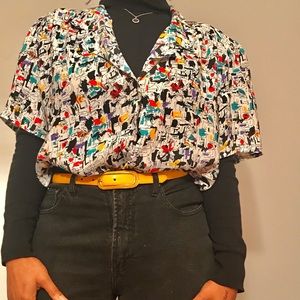 Thrifted Vintage 90’s Abstract Shirt